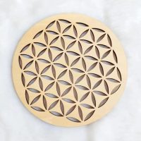 Dřevěný ornament 15 cm - Mandala - Kruhy