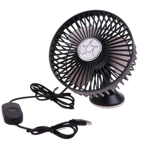 Otočný USB ventilátor do auta